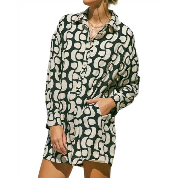 NEW ILLA ILLA jane button down romper in ivory/black - Picture 1 of 3